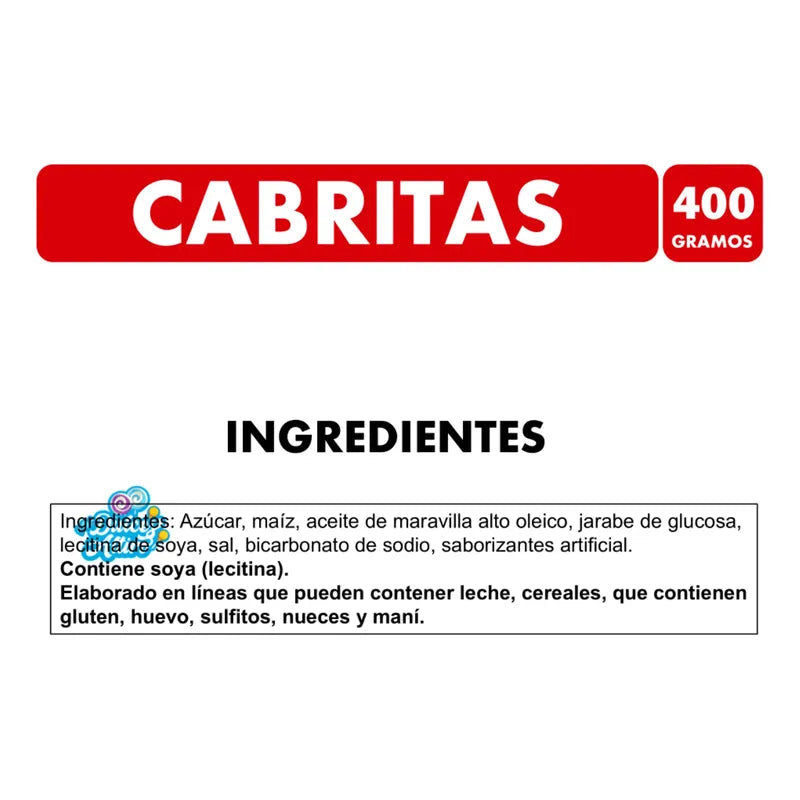 Cabritas Palomita De Maiz Sabor Caramelo - Bolsa 400 Gramos