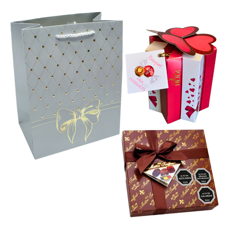 Pack Bombones Maitre Truffout + Bombones Heidi + Bolsa
