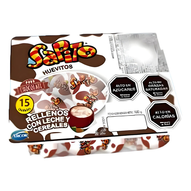 Huevitos De Pascua Chocolate Sapito (bandeja 15 Unidades)