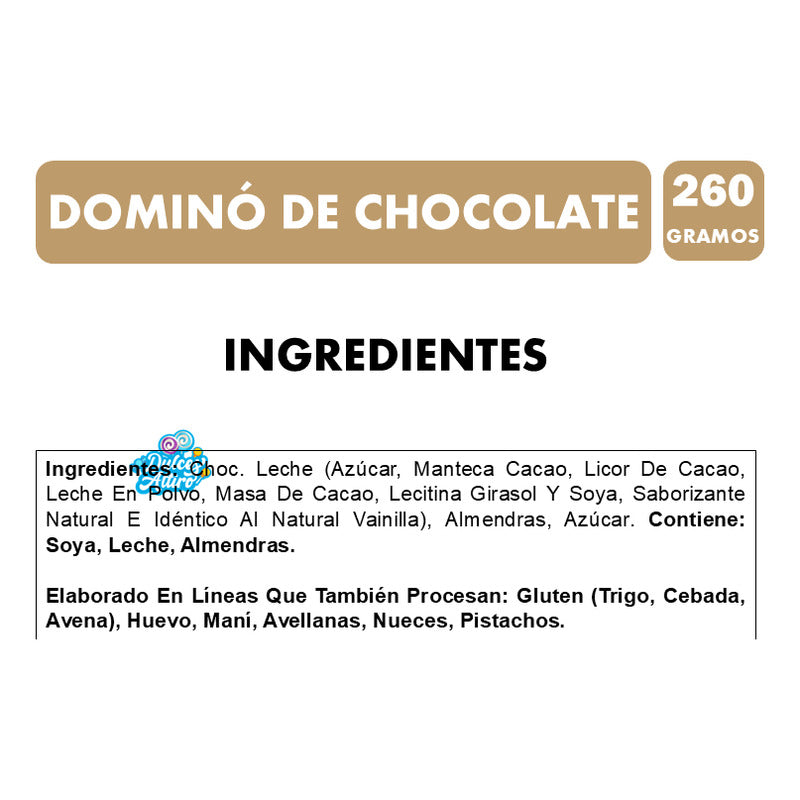 Chocolate Dominó Entrelagos Para Regalo En Caja De Madera
