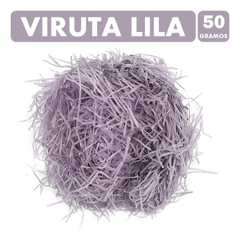 Pajita Para Canasta De Pascua - Color Lila (bolsa De 50gr)
