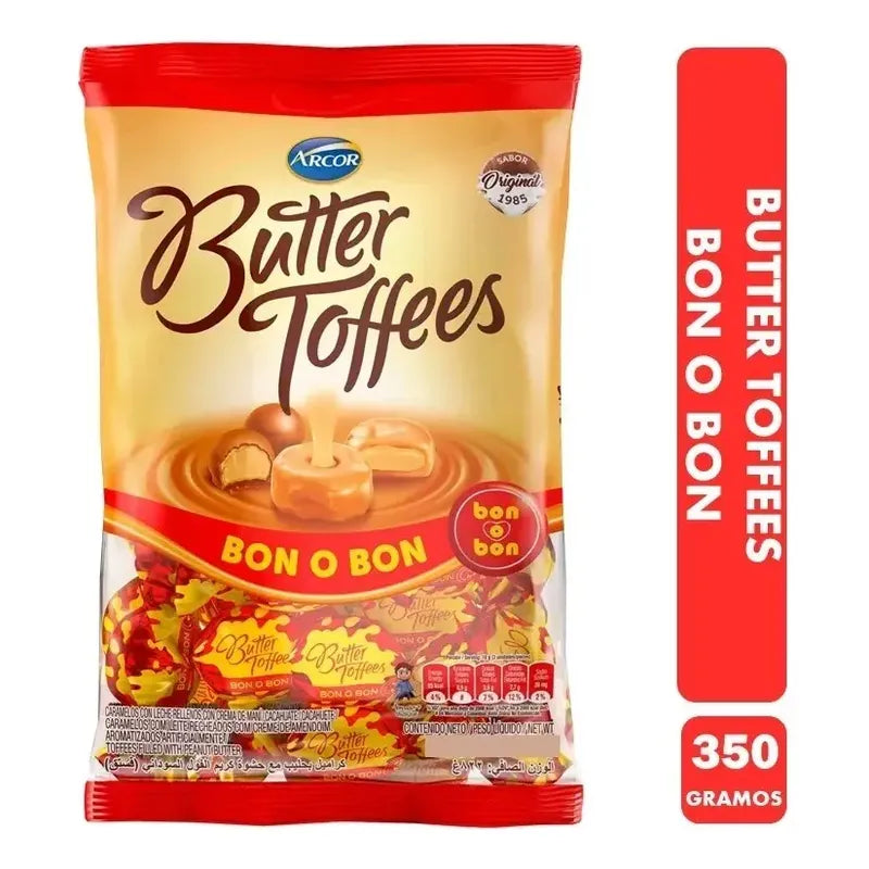 Butter Toffes Caramelos De Leche Sabor Bon O Bon (400g)