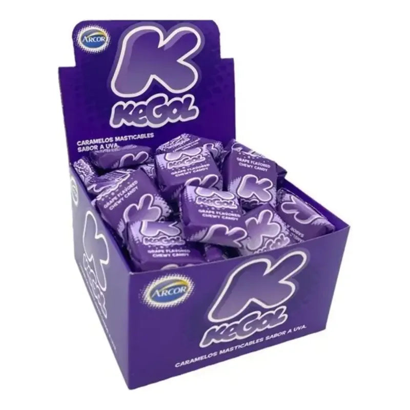 Kegol Caramelos Maticables Sabor Uva -  (caja 48 Unidades)