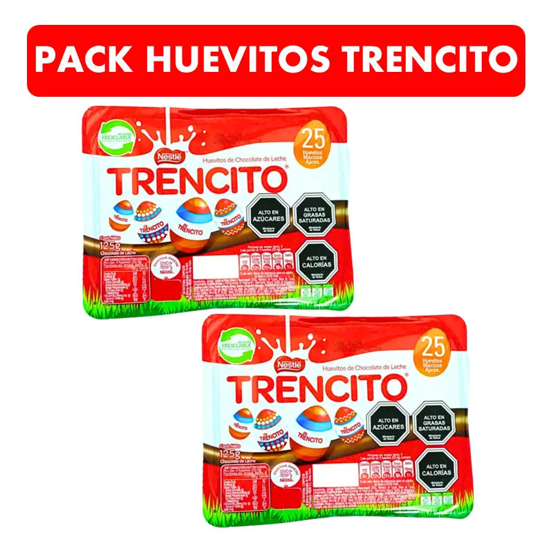 Pack Bandeja Huevitos De Pascua Trencito (2 Unidades)