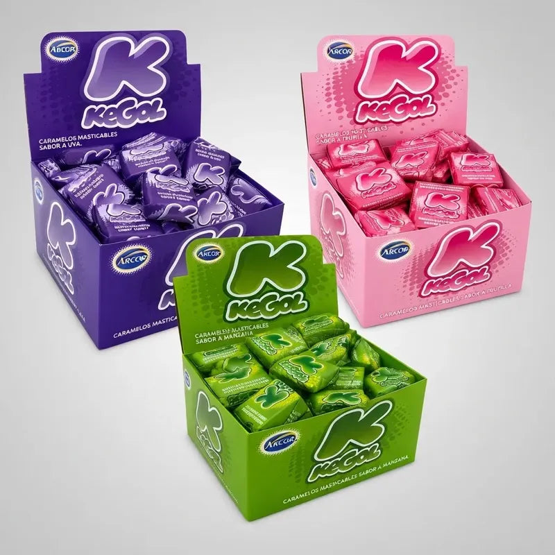 Kegol Masticable Pack 3 Sabores Uva Frutilla Y Manzana