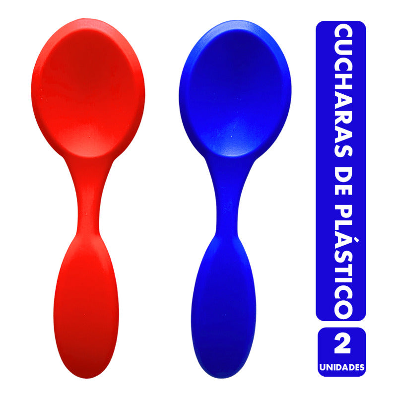 Cucharas Para Yincana De Plasticos Para El 18 (2 Unidades)