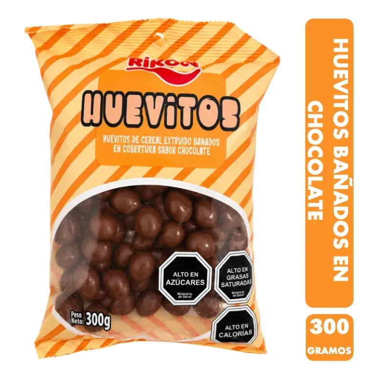 Huevitos De Cereal Bañados En Chocolate Rikón (bolsa 300gr)