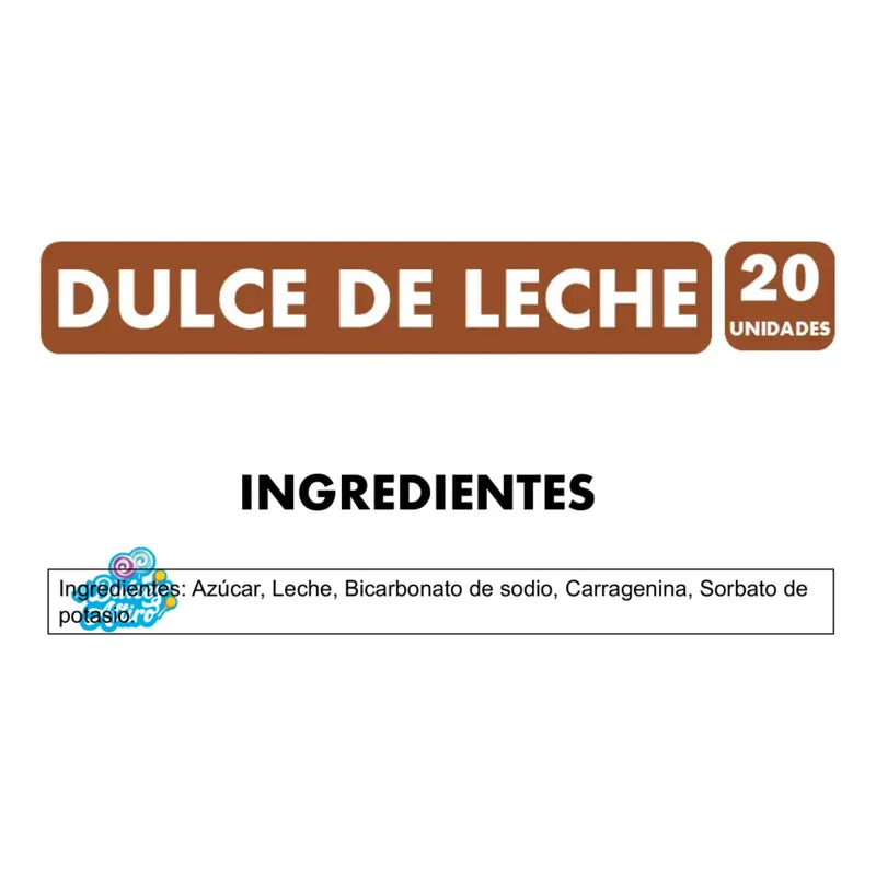 Manjar Tity Dulce De Leche Mini - Malla Con 20 Unidades