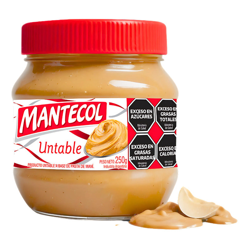 Mantecol Untable - Pasta Sabor Maní (frasco Con 250 Gramos)