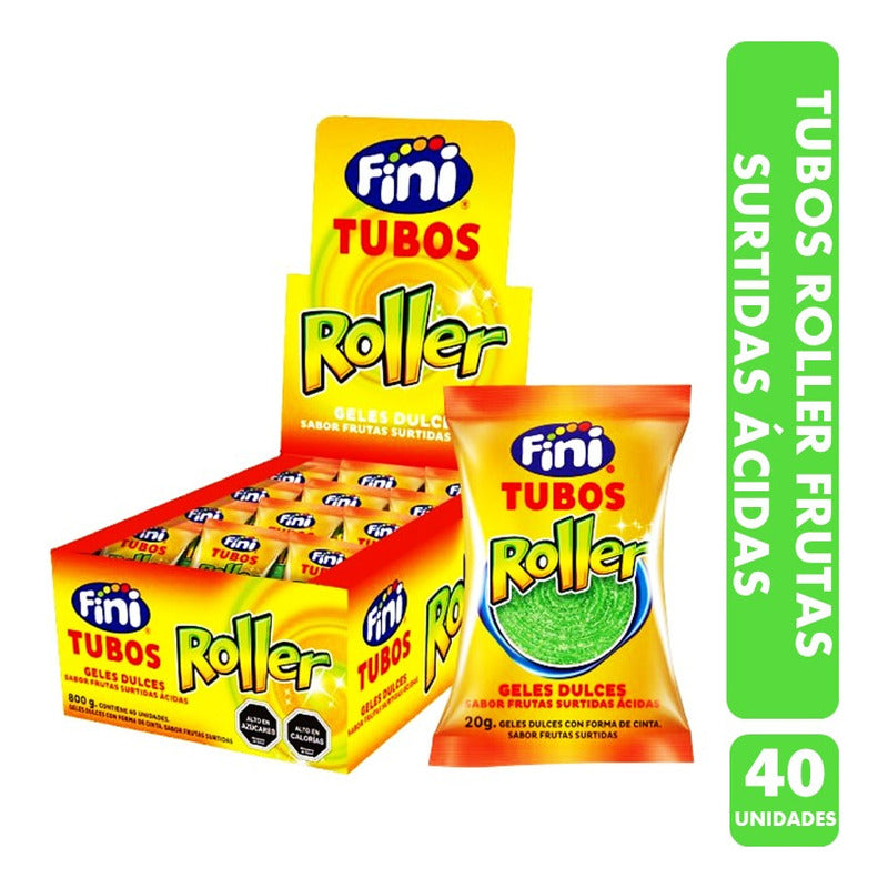 Fini Gomitas Sabor Frutas Ácidas En Rollo (caja Con 40uni)