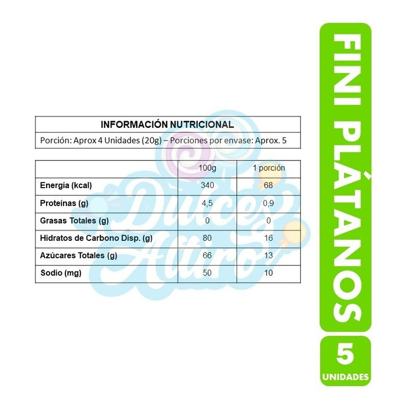Pack Gomitas Fini Plátanos (pack De 5 Unidades)