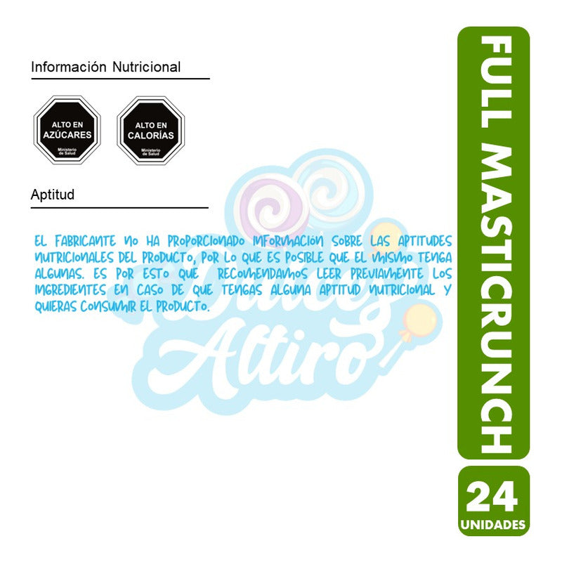 Masticables Full Masticrunch Display 24 Unidades 13,5gr