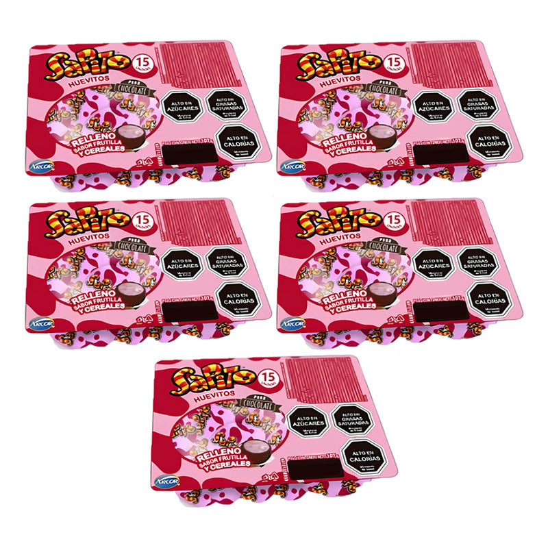 Huevitos De Pascua Por Mayor Sapito Frutilla (pack 5 Uni)