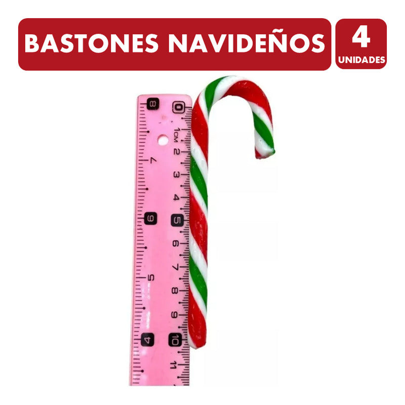 Bastones Dulces Para El Arbol De Navidad - Pack De 4 Cajas