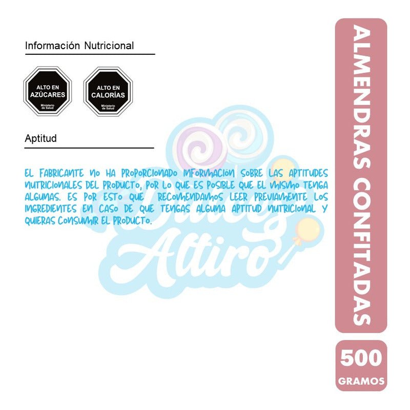 Almedras Confitadas- Confite De Mabu (bolsa Con 500 Gramos)