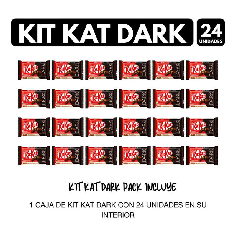 Kitkat Dark Chocolate Negro De Nestlé (caja 24 Unidades)