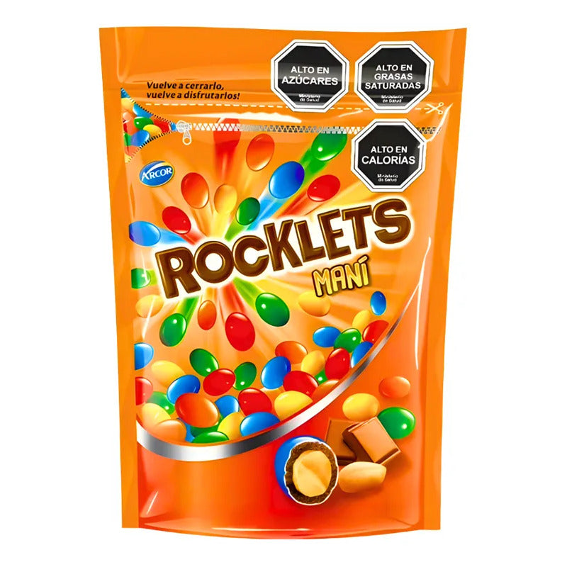 Rocklets Maní - Maní Con Sabor A Chocolate Con Caramelo