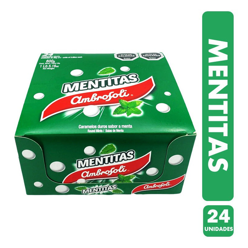 Mentitas Ambrosoli En Sobres (caja Con 24 Unidades)