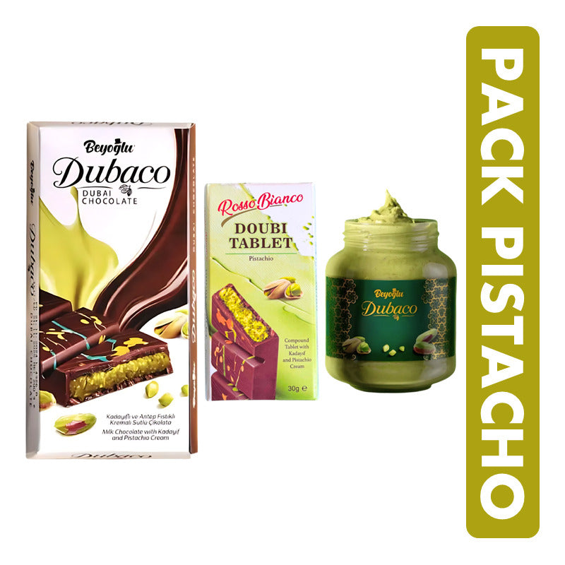 Chocolate Dubai Viral + Pasta + Mini Dubai -fan Del Pistacho