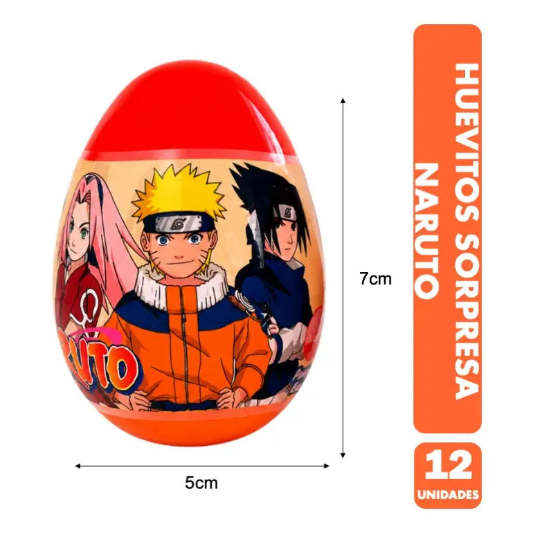 Huevitos Coleccionables Naruto Brickell Candy (caja 12 Uni)