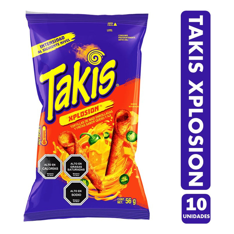 Takis Queso Y Aji - Tortillas De Maiz Xplosion(pack Con 10u)