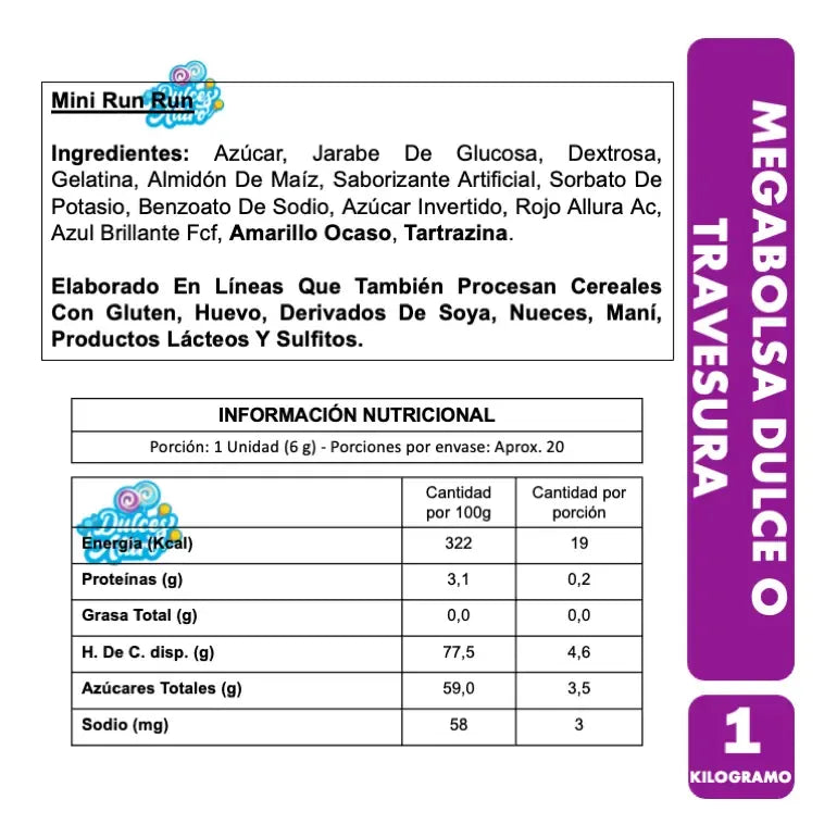 Dulces Para Halloween - Piñata Dulce O Travesura (1 Kg)