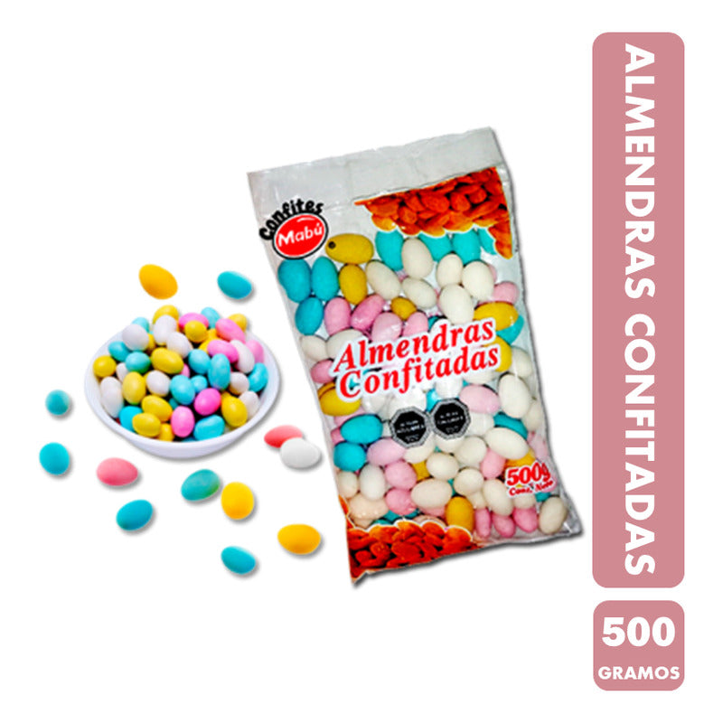 Almedras Confitadas- Confite De Mabu (bolsa Con 500 Gramos)