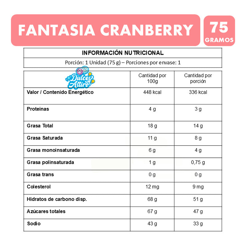 Tableta De Chocolate Cranberry Merello (tableta De 75 Gr)