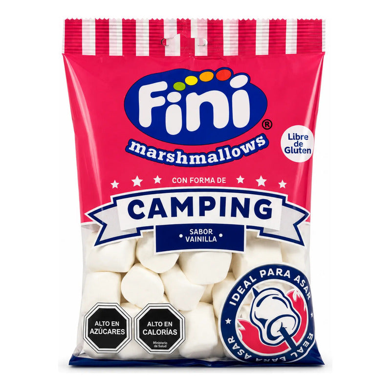 Marshmallows Fini Camping Sabor Vainilla (80 Gramos)