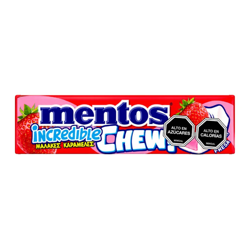 Caramelos Masticables Mentos Chew Sabor Frutilla (unitario)