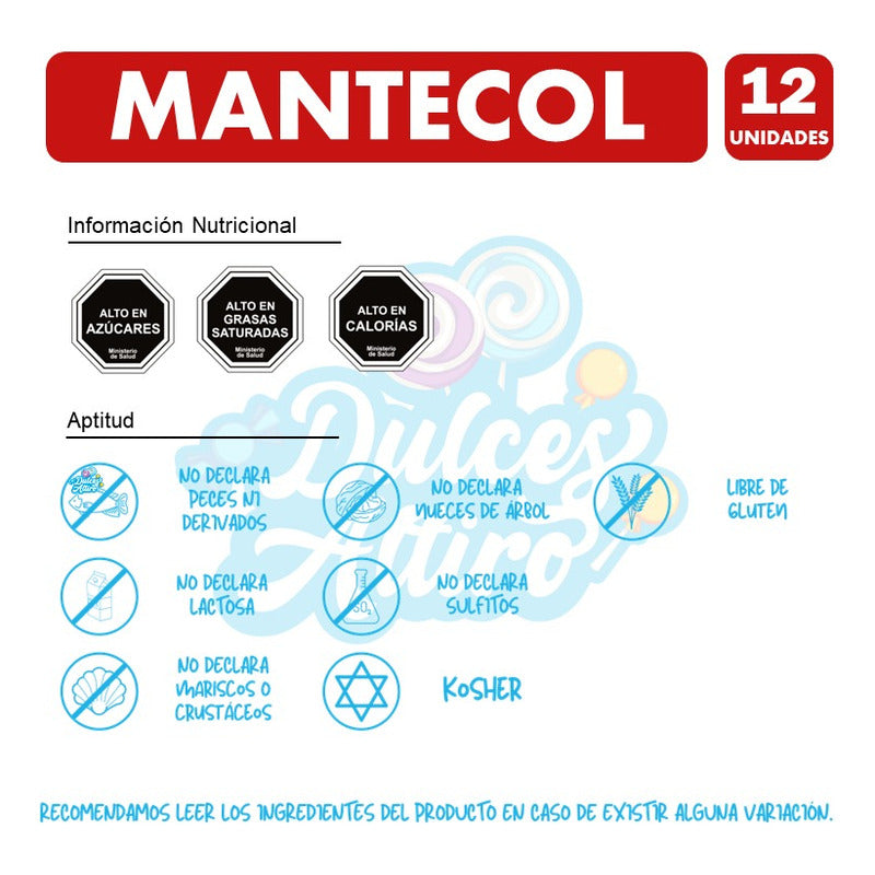 Pack Barra Mantecol 41 Gr (contiene 12 Unidades Por Display)