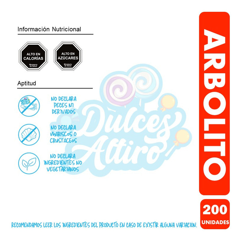 Caramelo Arbolito (bolsa Con 200 Unidades)