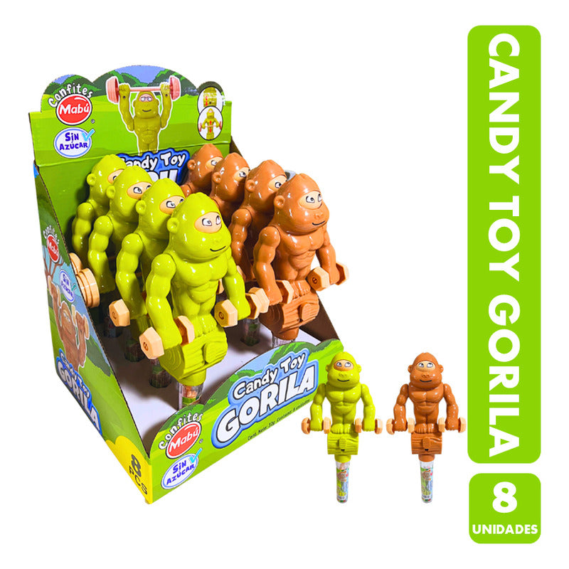 Juguetes Para Cumpleaños - Candy Toy Gorila De Mabú (8 Uni)