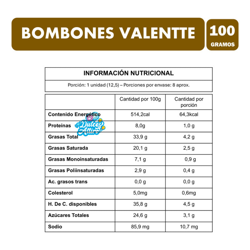 Bombones Valentte Caja Acrílica Especial Para Regalar (8 U)