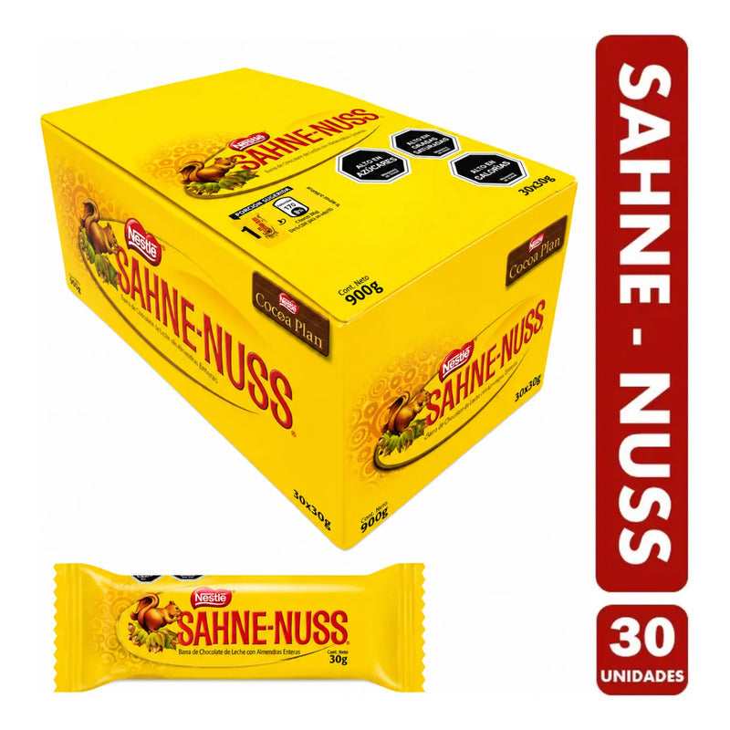 Caja Chocolates Sahne Nuss Nestlé -  30 Unidades (900g)
