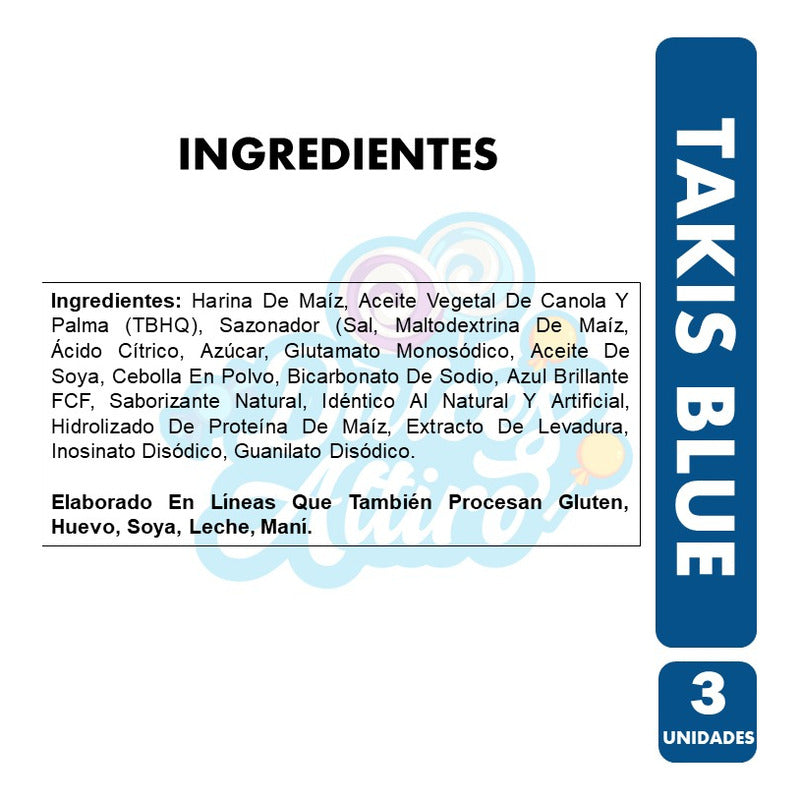 Takis Azul - Blue Muy Picante (pack Con 3 Unidades)