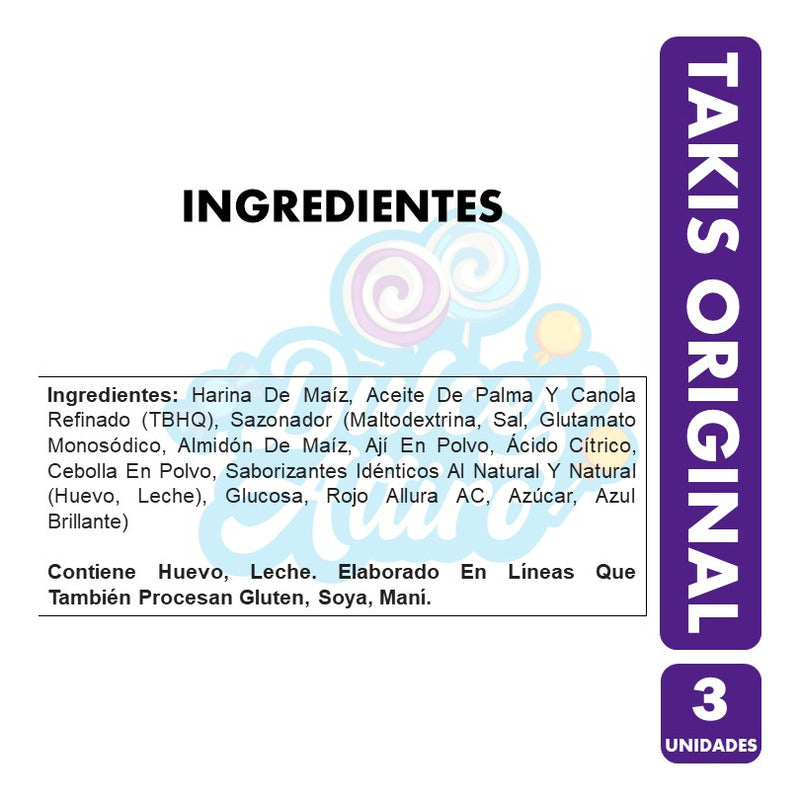 Takis Original - Tortillas De Maíz Sabor Taco (pack De 3 Un)