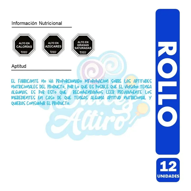 Rollo- Relleno Con Manjar Bañado En Chocolate(caja Con 12u)