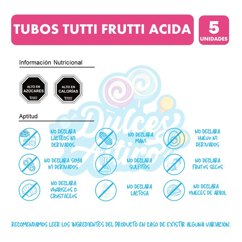 Gomitas Fini Sabor Tutti Frutti Ácida (pack De 5 Unidades)