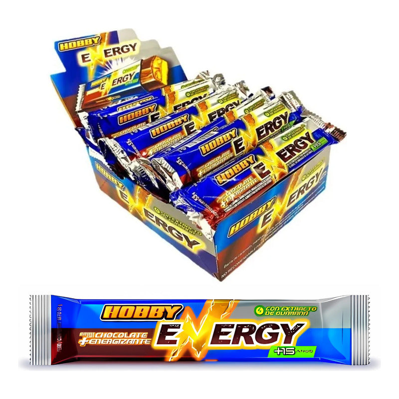 Hobby Energy - Barras De Chocolate Hoby (caja Con 15 Uni)