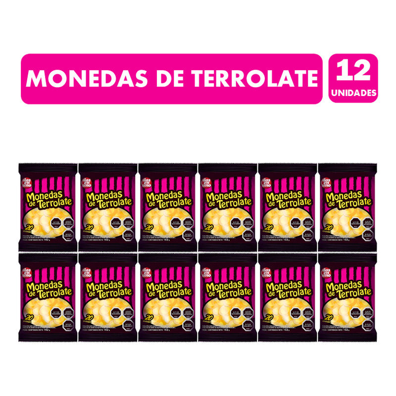 Dulces Para Halloween - Monedas De Terrolate (pack 12 Uni)