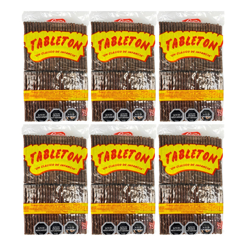 Pack De Tabletones De Fruna - Galletas De Chocolate (6 Uni)