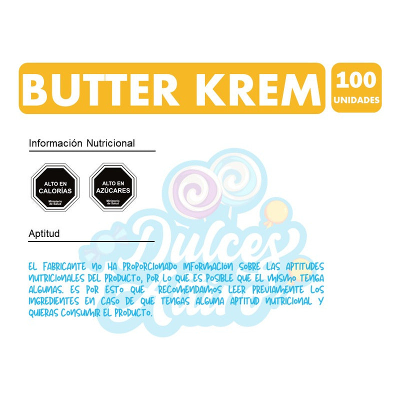 Butter Krem Ambrosoli - Caramelos De Leche (bolsa Con 100un)