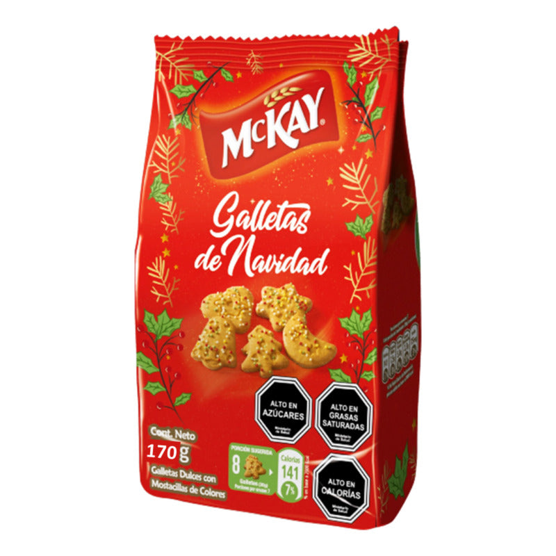 Galletas Navideñas De Nestlé - Mckay (bolsa Con 170 Gramos)