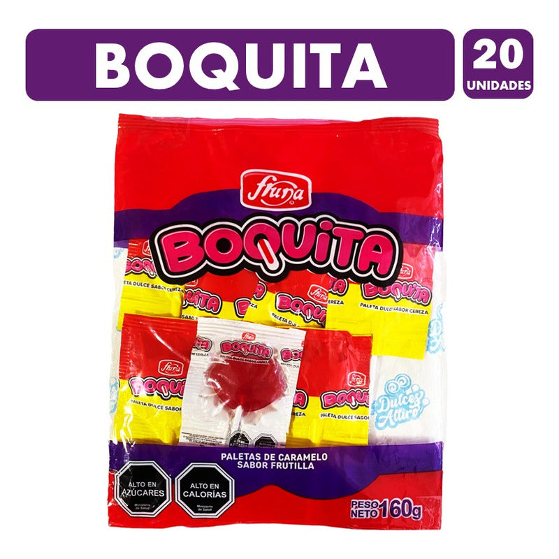 Chupetin Labios Sabor Frutilla - Fruna(bolsa Con 20unidades)