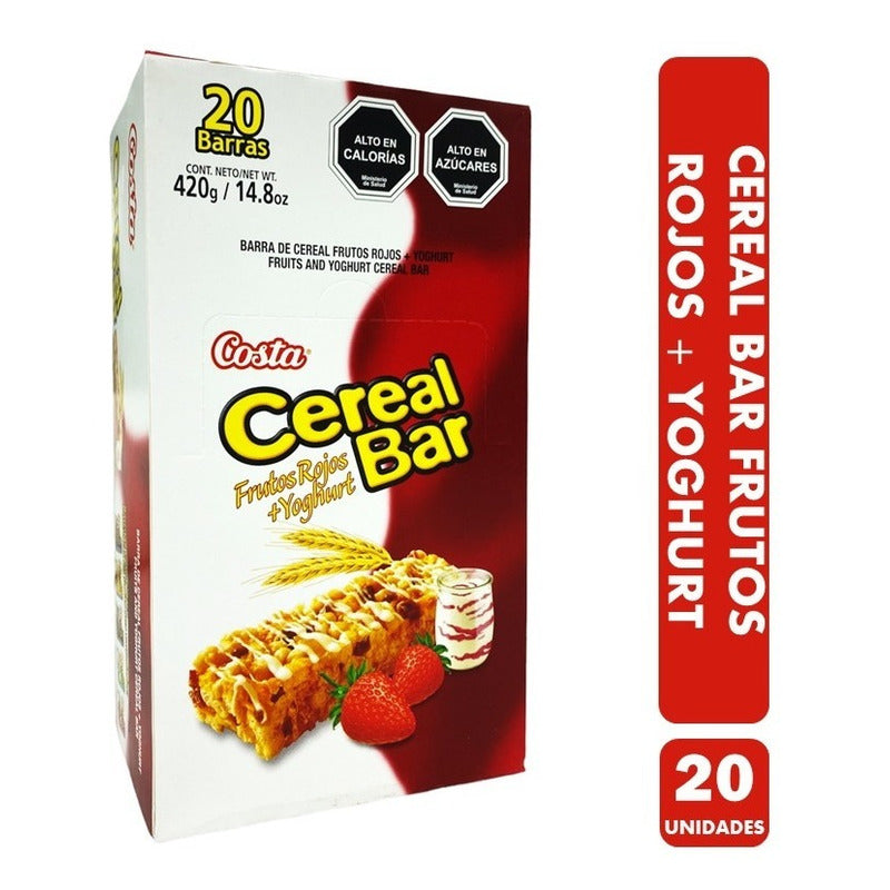 Barra De Cereal Frutos Rojos Cereal Bar (display De 20 Un)