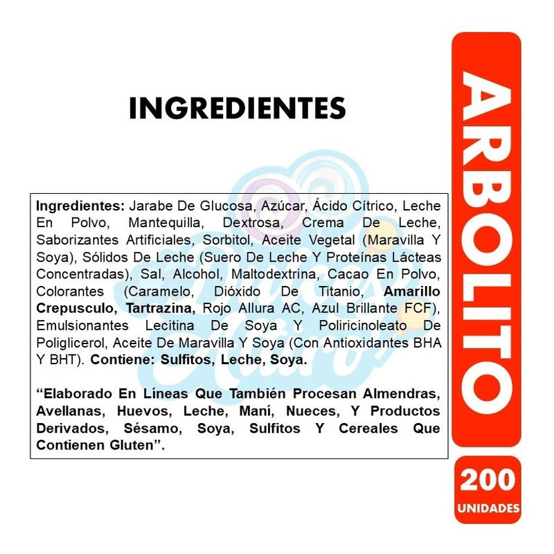 Caramelo Arbolito (bolsa Con 200 Unidades)