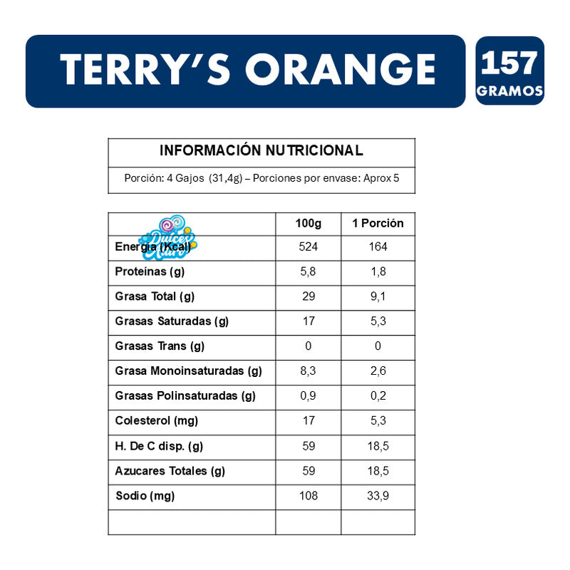 Chocolate Viral En Forma De Naranja Gajitos Terrys-unitario