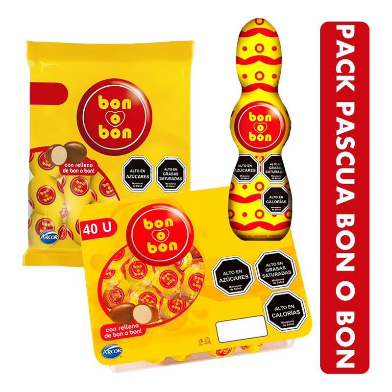 Pack Bon O Bon -bandeja De Huevitos -bolsa Huevitos -conejo