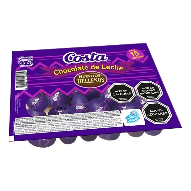 Huevitos De Pascua Rellenos De Costa Carozzi (caja Con 15u)